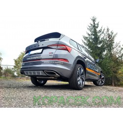 Kodiaq RS Facelift 2021+ zadní difuzor Martinek Auto - V3 - ALU LOOK