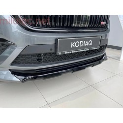 Škoda Kodiaq RS Facelift / Sportline Facelift - Ochranná lišta předního nárazníku černý lesklý klavírlak