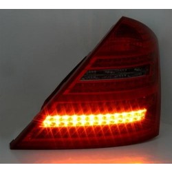 MERCEDES S W221 - Zadní světla Ledkové - Červené/Kouřové