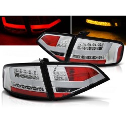 AUDI A4 B8 08-11 SEDAN - zadní LED světla chrom LED BAR