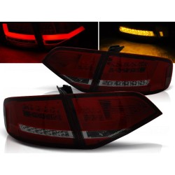 AUDI A4 B8 08-11 SEDAN - zadní LED světla červeno kouřová LED BAR