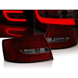 AUDI A6 C6 SEDAN 04-08 - zadní LED světla červeno kouřová 6-pin LED BAR
