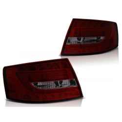 AUDI A6 C6 SEDAN 04-08 - zadní LED světla červeno kouřová 7-pin LED BAR