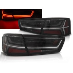 AUDI A6 C7 11-14 SEDAN - zadní LED světla kouřová LED BAR s dynamickým blinkrem