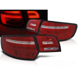 AUDI A3 8P 5D 08-12 - zadní LED světla červeno bílá s LED dynamickým blinkrem