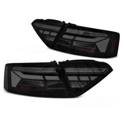 Audi A5 2011-2016 s OEM LED - zadní LED BAR světla černá/kouřová