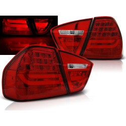 BMW E90 05-08 SEDAN - zadní LED světla červená LED BAR