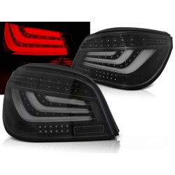 BMW E60 03-07 SEDAN - zadní LED světla černá  LED BAR
