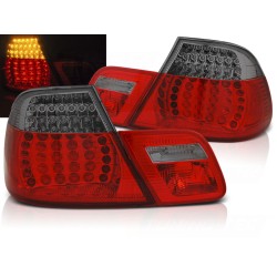 BMW E46 99-03 COUPE - zadní LED světla červeno kouřová s dynamickým blinkrem