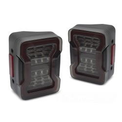 Chrysler Jeep Wrangler JK 2007-2018 - zadní LED světla KOUŘOVÁ