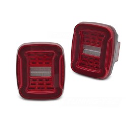 Jeep Wrangler YJ 91-96 / TJ 96-06 - zadní LED světla ČERVENÁ