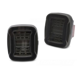 Jeep Wrangler YJ 91-96 / TJ 96-06 - zadní LED světla KOUŘOVÁ