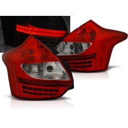 FORD FOCUS 3 11-14 HTB - zadní LED světla červeno bílá