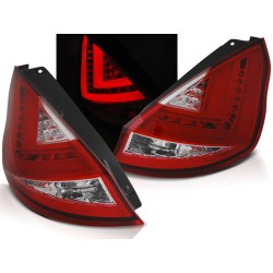 FORD FIESTA MK7 08-12 HTB - zadní LED světla červeno bílá LED BAR