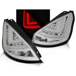 FORD FIESTA MK7 12-16 HTB - zadní LED světla chrom LED BAR