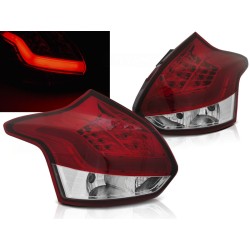 FORD FOCUS 3 11-14 HTB - zadní LED světla červeno bílá LED BAR