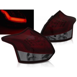FORD FOCUS 3 11-14 HTB - zadní LED světla červeno kouřová LED BAR