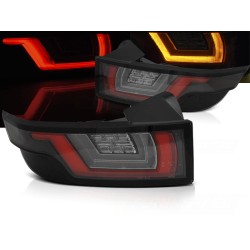 LAND ROVER RANGE ROVER EVOQUE 11-18 - zadní LED světla červeno bílo černá LED BAR s dynamickým blinkrem