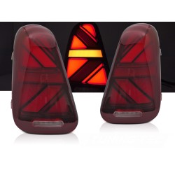 Mini Cooper R50 / R52 / R53 2001-2006 - zadní LED světla ČERVENÁ typ 2
