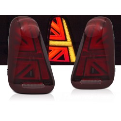 Mini Cooper R50 / R52 / R53 2001-2006 - zadní LED světla ČERVENA