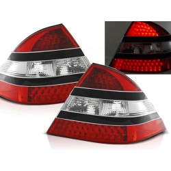 MERCEDES W220 S-KLASA 98-05 - zadní LED světla červeno černá