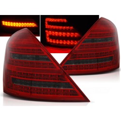 MERCEDES W221 S-KLASA 05-09 - zadní LED světla červeno kouřová