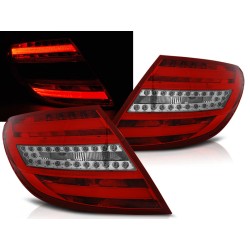 MERCEDES C-KLASA W204 07-10 SEDAN - zadní LED světla červeno bílá LED BAR