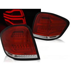 MERCEDES M-KLASA W164 09-11 - zadní LED světla červeno bílá LED BAR