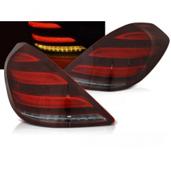 MERCEDES S-KLASA W222 13-17 - zadní LED světla červeno bílá LED BAR s dynamickým blinkrem