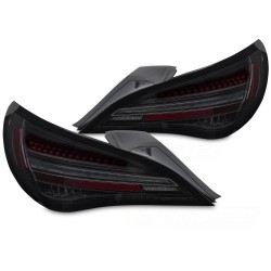 Mercedes CLA C117 / X117 2013-2019 - zadní LED světla černá kouřová SEQ red bar s OEM LED