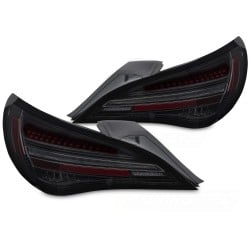 Mercedes CLA C117 / X117 2013-2019 - zadní LED světla černá kouřová SEQ red bar s OEM žárovkou