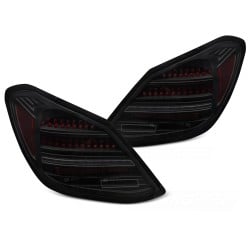 Mercedes třídy C W205 2014-2021 - zadní LED světla kouřová SEQ RED BAR pro model s OEM žárovkovými světly