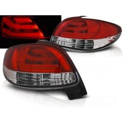 PEUGEOT 206 98- 3D/5D - zadní LED světla červeno bílá LED BAR