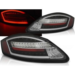 PORSCHE BOXSTER 987 / CAYMAN 05-08 - zadní LED světla černá LED BAR s dynamickým blinkrem