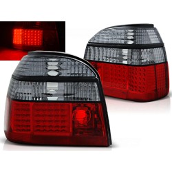 VW GOLF 3 91-97 HTB. / CABRIO - zadní LED světla červeno kouřová