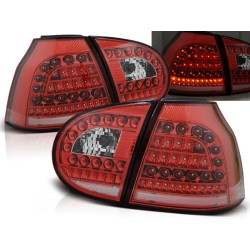 VW GOLF 5 03-09 HTB. - zadní LED světla červeno bílá