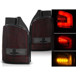 VW T5 03-09 - zadní LED světla červeno kouřová LED BAR