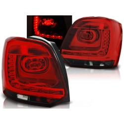 VW POLO 6R 09-14 HTB. - zadní LED světla červeno kouřová