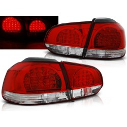 VW GOLF 6 08-12 HTB. - zadní LED světla červeno bílé