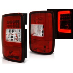 VW CADDY 03-14 - zadní LED světla červeno bílá LED BAR