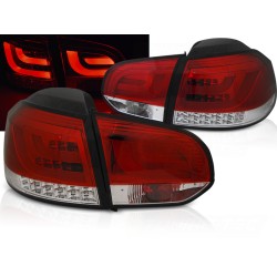 VW GOLF 6 08-12 - zadní LED světla červeno bílé LED BAR