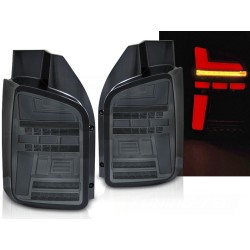 VW T6.1 20- dvoukřídlá verze - zadní LED světla kouřová LED BAR s dynamickým blinkrem