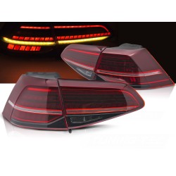 Volkswagen Golf VII 2013-2019 - zadní LED světla červená SEQ