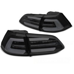 Volkswagen Golf VII Variant 2013-2017 s OEM LED - zadní LED BAR světla černá/kouřová SEQ