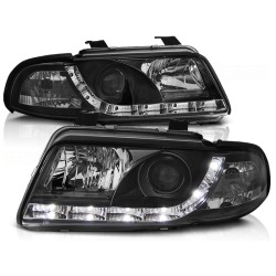 Audi A4 99-00 - přední černé světla s LED svícením