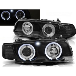BMW E38 98-01 - přední černá světla s ANGEL EYES