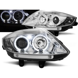 BMW Z4 E85 E86 02-08 - přední chrom světla ANGEL EYES