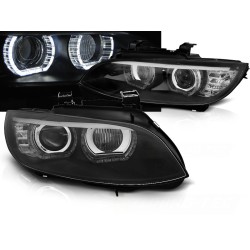 BMW E92/E93 06-10 - přední černá světla s ANGEL EYES pro xenon