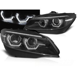 BMW Z4 E89 09-13 - přední černá světla s LED 3D pro xenon a dynamickým blinkrem