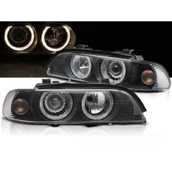 BMW E39 LCI 00-03 - přední černá světla s ANGEL EYES